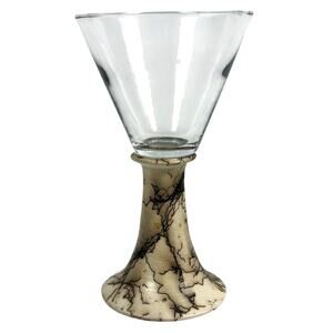 Native American Horse Hair Raku Pottery Goblet-Stunning!